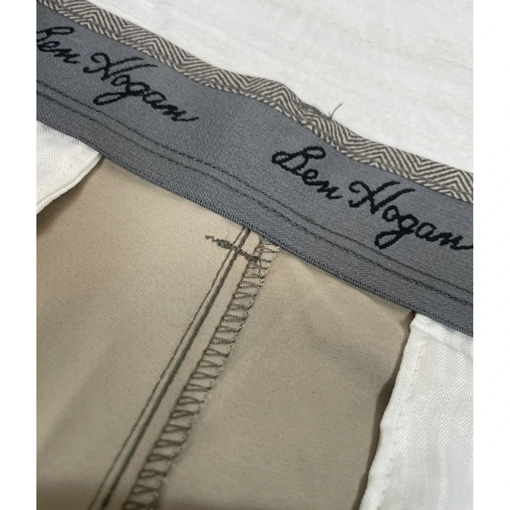 Ben Hogan Men's Golf Shorts Size 34 Flat Front UPF‎ 50 Stretch Waistband Hybrid